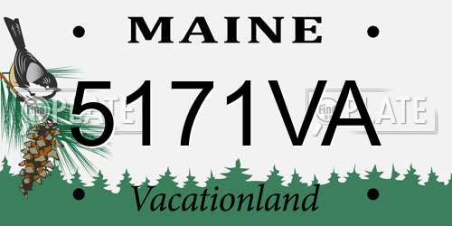 5171VA Maine License Plate