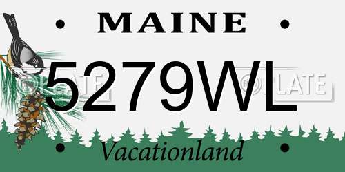 5279WL Maine License Plate