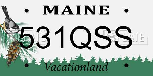 531QSS Maine License Plate