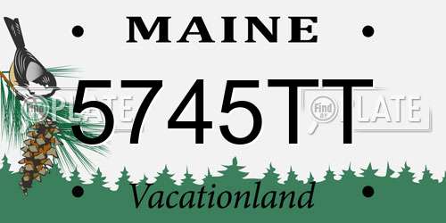 5745TT Maine License Plate