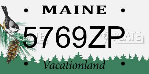 5769ZP Maine License Plate