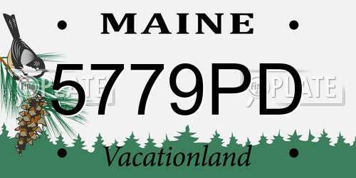 5779PD Maine License Plate