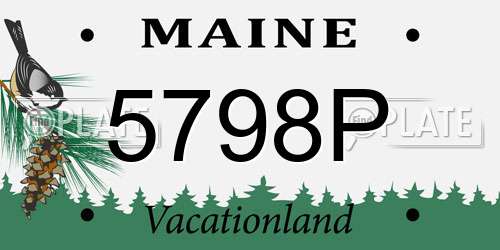 5798P Maine License Plate
