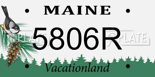 5806R Maine License Plate