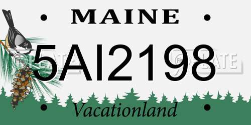 5AI2198 Maine License Plate