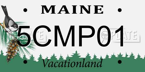 5CMP01 Maine License Plate
