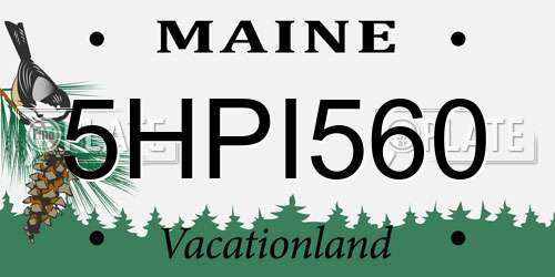 5HPI560 Maine License Plate