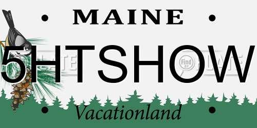 5HTSHOW Maine License Plate
