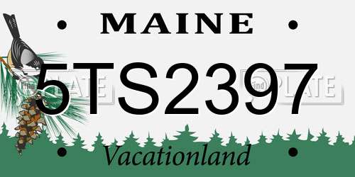 5TS2397 Maine License Plate