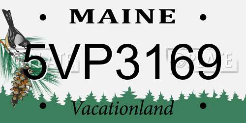5VP3169 Maine License Plate