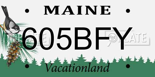 605BFY Maine License Plate