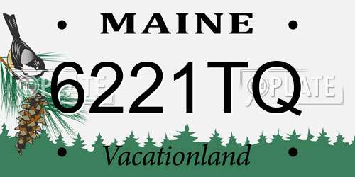 6221TQ Maine License Plate