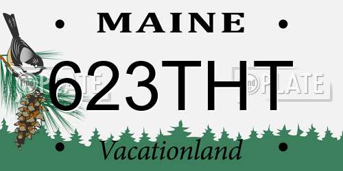 623THT Maine License Plate