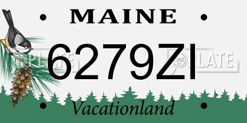 6279ZI Maine License Plate