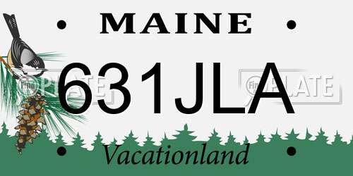 631JLA Maine License Plate