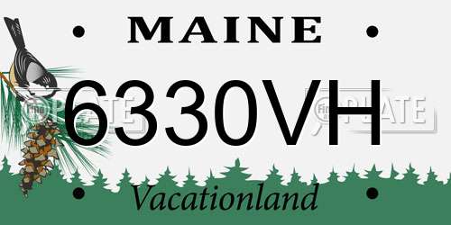 6330VH Maine License Plate