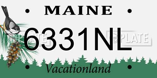 6331NL Maine License Plate