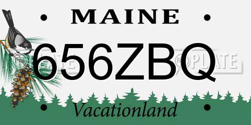 656ZBQ Maine License Plate