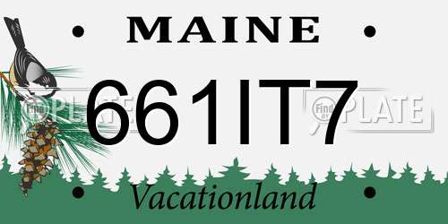 661IT7 Maine License Plate
