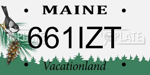 661IZT Maine License Plate