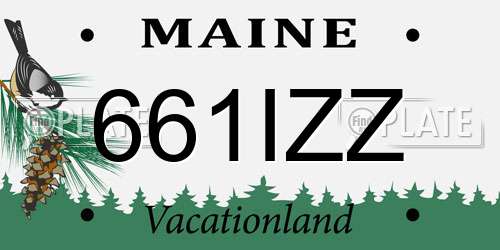 661IZZ Maine License Plate