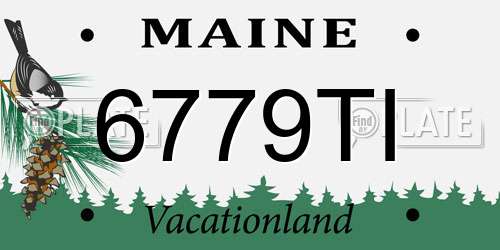 6779TI Maine License Plate