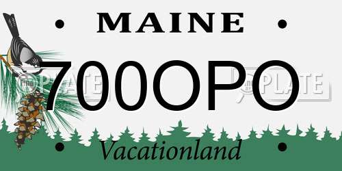 700OPO Maine License Plate