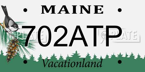 702ATP Maine License Plate