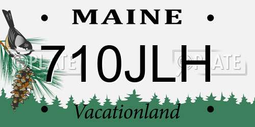 710JLH Maine License Plate