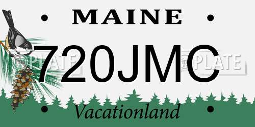 720JMC Maine License Plate