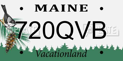 720QVB Maine License Plate