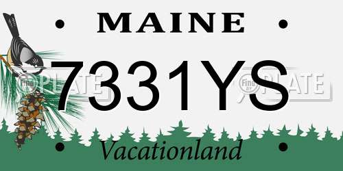 7331YS Maine License Plate