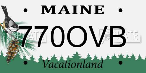 770OVB Maine License Plate