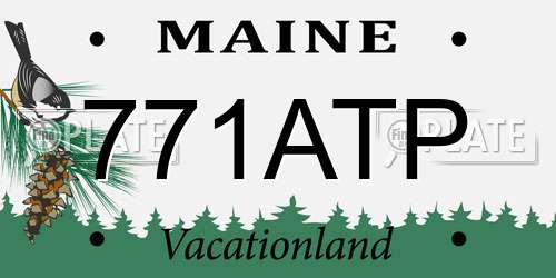 771ATP Maine License Plate