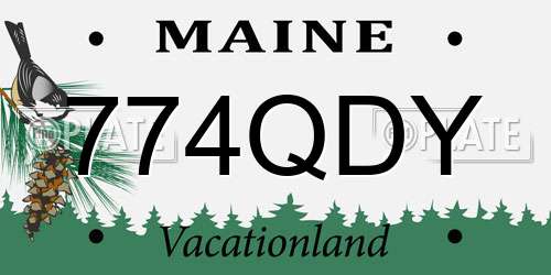774QDY Maine License Plate