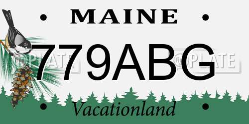 779ABG Maine License Plate