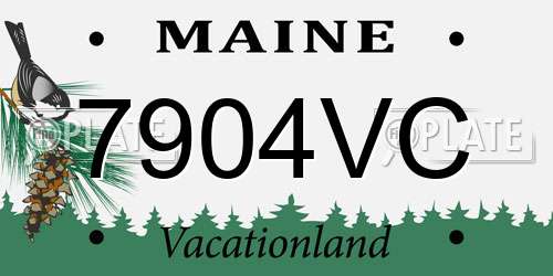 7904VC Maine License Plate