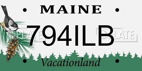 794ILB Maine License Plate