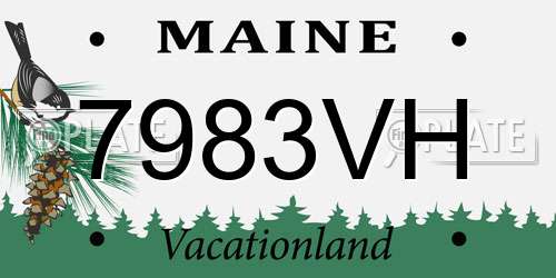 7983VH Maine License Plate