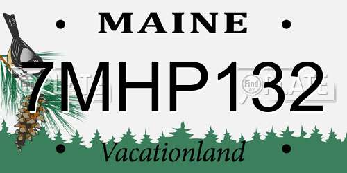 7MHP132 Maine License Plate
