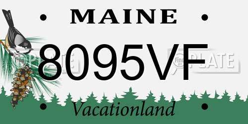 8095VF Maine License Plate