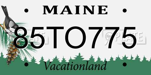 85TO775 Maine License Plate