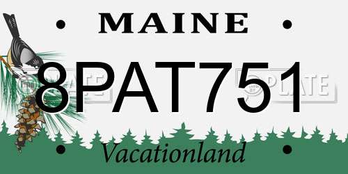 8PAT751 Maine License Plate