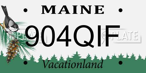 904QIF Maine License Plate