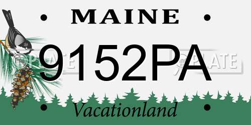 9152PA Maine License Plate