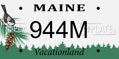944M Maine License Plate