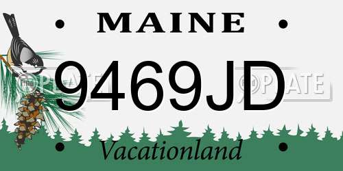 9469JD Maine License Plate