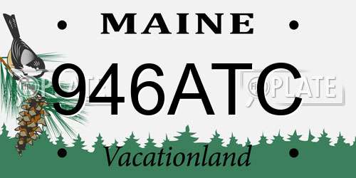 946ATC Maine License Plate