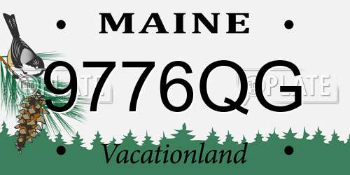 9776QG Maine License Plate