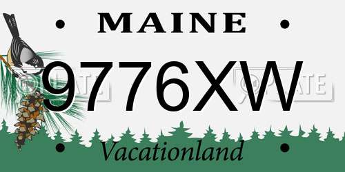 9776XW Maine License Plate